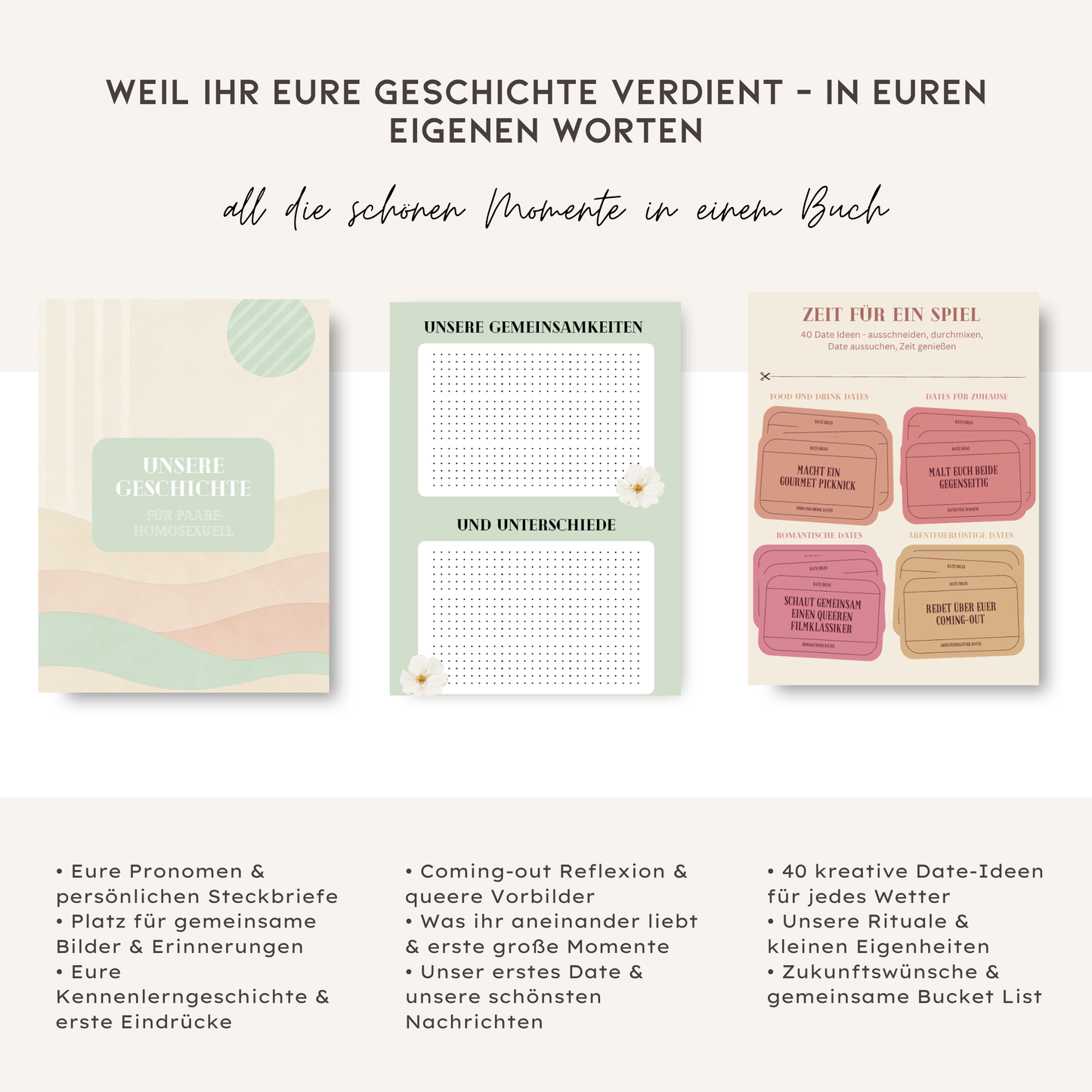 Unsere Geschichte - Ein Buch für Paare